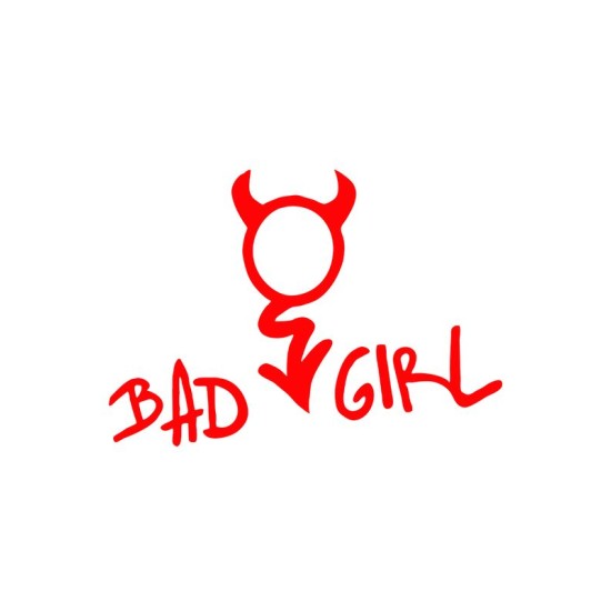 Футболка bad girl devil черт и дьявол с чертиком с принтом