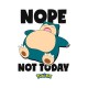 Футболка покемон Снорлакс pokemon аниме not today с принтом