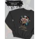 Свитшот с принтом Княzz мерч rock merch, толстовка без капюшона, рокерская одежда андеграунд street style y2k underground унисекс.