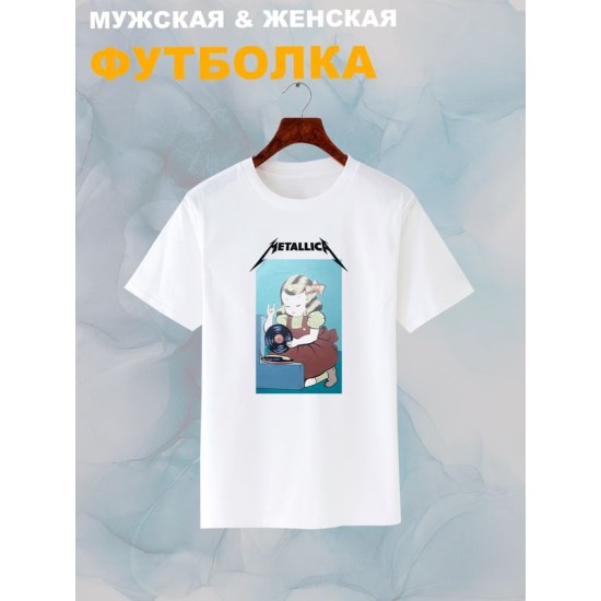 Футболка Metallica Металлика рок с принтом