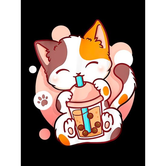 Футболка аниме котик кавай japan maneki neko с принтом