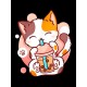 Футболка аниме котик кавай japan maneki neko с принтом