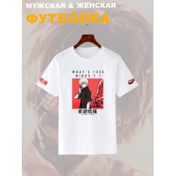 Футболка Tokyo Ghoul Kaneki аниме Токийский гуль Zxc с принтом