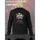 Свитшот с принтом Княzz мерч rock merch, толстовка без капюшона, рокерская одежда андеграунд street style y2k underground унисекс.