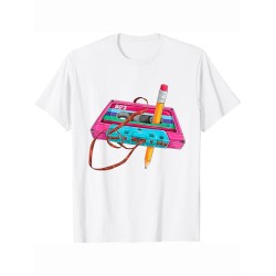 Футболка кассета 80 s style мода 80х с ярким принтом