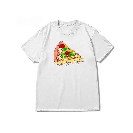 Парная футболка с пиццей pizza парочка с принтом