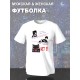 Футболка аниме тян вайфу anime girl waifu merch с принтом