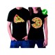 Парная футболка с пиццей pizza парочка с принтом