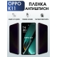 Защитная гидрогелевая пленка для смартфона Орро K11. Полиуретановая плёнка антишпион на мобильный телефон Оппо К11, для защиты экрана.