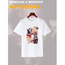 Футболка Токийский гуль Канеки и Тоука Ризе Tokyo ghoul аниме с принтом