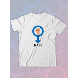 Парная футболка female alpha male парочка с принтом