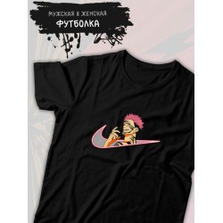 Футболка с Сукуной аниме магическая битва с принтом