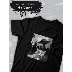 Футболка meow Metallica Металлика с котом с принтом