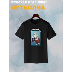 Футболка Metallica Металлика рок с принтом
