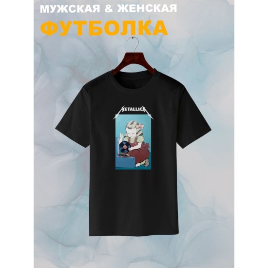 Футболка Metallica Металлика рок с принтом