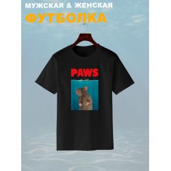 Футболка paws с крысой и мышью прикол с принтом