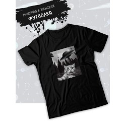 Футболка meow Metallica Металлика с котом с принтом