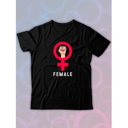 Парная футболка female alpha male парочка с принтом
