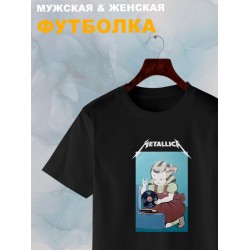 Футболка Metallica Металлика рок с принтом