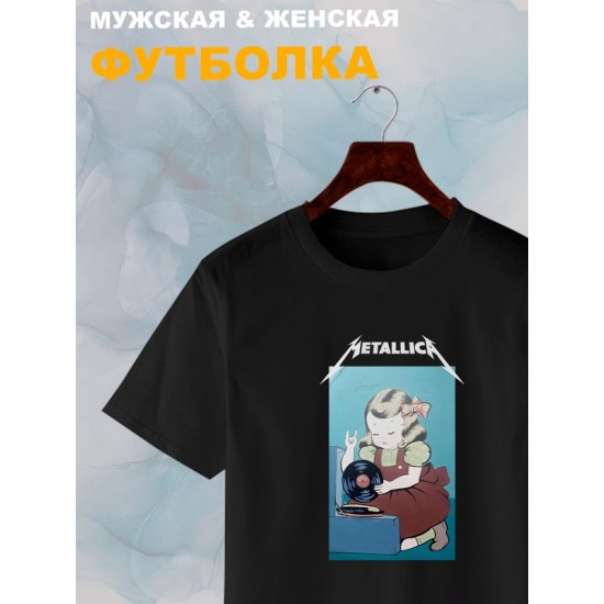 Футболка Metallica Металлика рок с принтом