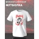 Футболка аниме тянка zxc cursed ангел с принтом