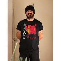 Футболка Алиса в цепях с принтом и надписью в винтажном ретро стиле rock merch, одежда андеграунд гранж y2k style, оверсайз унисекс