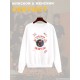 Свитшот Сектор Газа с принтом в ретро винтажном стиле, панк рок мерч punk rock merch, без капюшона, гранж одежда андеграунд y2k style underground.