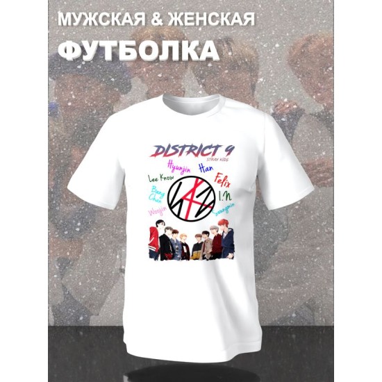 Футболка Stray kids Стрей кидс с принтом