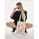 Шоппер аниме каваи котик japan maneki neko с принтом anime cat kawaii кот и бабл ти bubble tea kawai бежевый, стритстайл сумка для шопинга и покупок тканевая женская и мужская андеграунд y2k кэжуал.