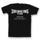 Футболка с прикольным принтом "Drinking team Moscow State university"
