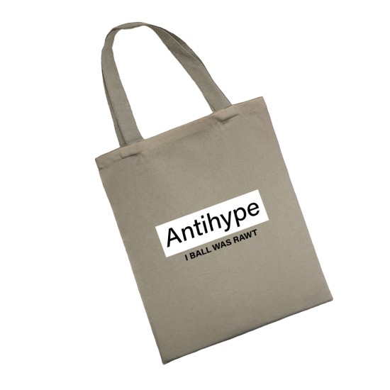 Сумка шоппер - холщовая хлопковая эко сумка с принтом Antihype
