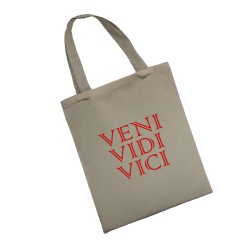 Сумка шоппер - холщовая хлопковая эко сумка с принтом Veni Vidi Vici