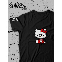 Футболка Hello Kitty Аниме Куроми оверсайз дрейн майка с принтом