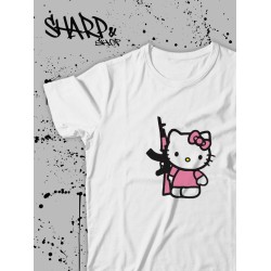 Футболка Hello Kitty Аниме Куроми оверсайз дрейн майка с принтом