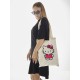 Сумка шоппер бежевый Аниме Hello Kitty Куроми дрейн тканевая с принтом Хелло Китти геншин импакт однотонный мягкий большая с надписью Хело Кити через плечо с котом bts токийские мстители