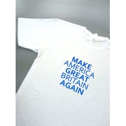 Футболка с надписью Make America Great Britain Again