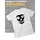 Футболка белая Король и Шут киш с черепом misfits оверсайз