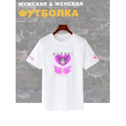 Футболка аниме Kuromi Hello Kitty Куроми zxc y2k оверсайз с принтом
