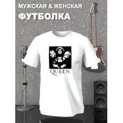 Футболка Queen рок группа Квин rock merch с принтом