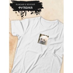 Футболка кот плачет мем плачущий кот с принтом котик мемный