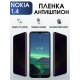 Защитная гидрогелевая пленка антишпион на телефон NOKIA 1.4, матовая гелевая пленка на смартфон NOKIA 1.4, для защиты экрана телефона