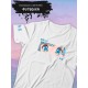 Футболка Аниме глаза девушки тян anime eyes merch с принтом