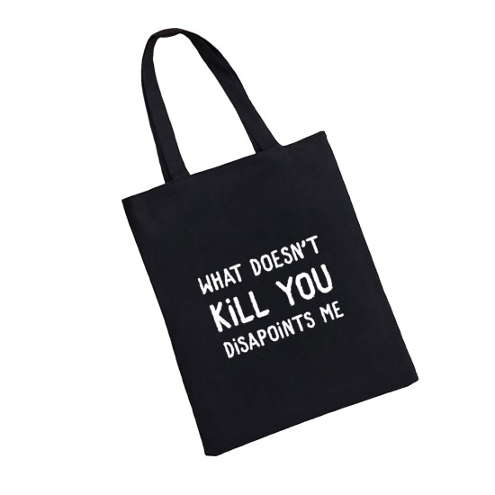 Сумка шоппер - холщовая хлопковая эко сумка с принтом Kill you