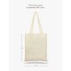 Женская сумка-shopper из хлопка с ручками со смешным принтом.