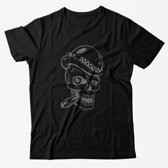 Модная футболка с принтом Череп