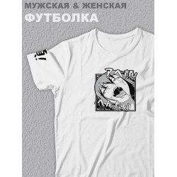 Футболка оверсайз с принтом аниме Delicious Hentai Ахегао