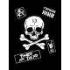 Футболка черная Король и Шут панк рок с черепом киш rock оверсайз punks not dead с принтом