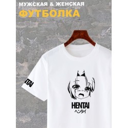 Футболка аниме ахегао hentai хентай y2k оверсайз с принтом