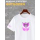 Футболка аниме Kuromi Hello Kitty Куроми zxc y2k с принтом