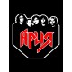 Шоппер черный с принтом Рок группа Ария. Сумка для шопинга на плечо тканевая, мужская и женская.